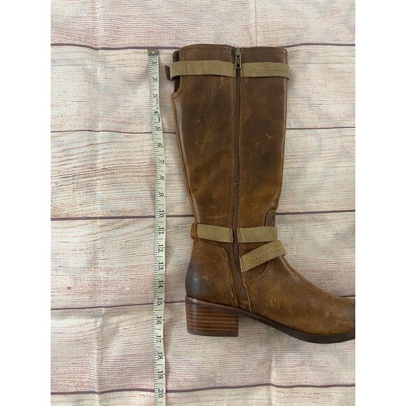 UGG Australia Women's Darcie Tall Riding Brown Distressed Boots - 7.5 - Picture 10 of 13